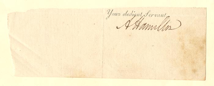 Alexander Hamilton signature